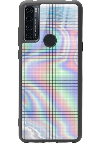 Tcl 20 Se Neon Dama Tasarımlı Glossy Telefon Kılıfı