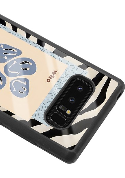 Samsung Galaxy Note 8 Zebra Emoji Tasarımlı Glossy Telefon Kılıfı modelleri