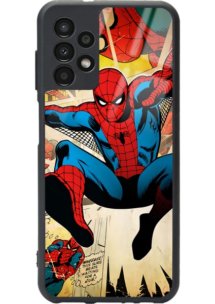 Samsung Galaxy A-13 Spider-Man Örümcek Adam Tasarımlı Glossy Telefon Kılıfı