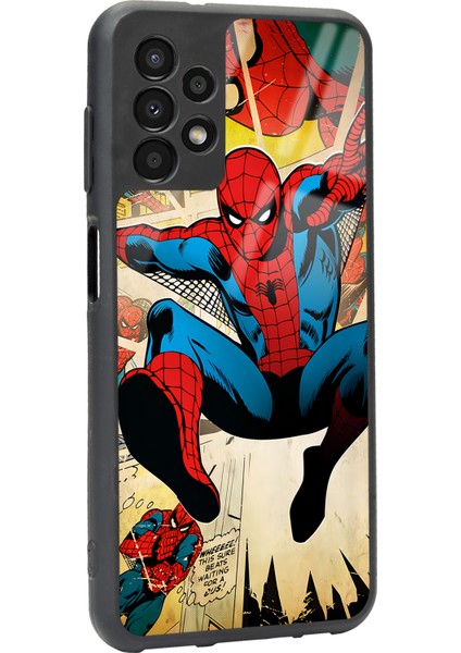 Samsung Galaxy A-13 Spider-Man Örümcek Adam Tasarımlı Glossy Telefon Kılıfı