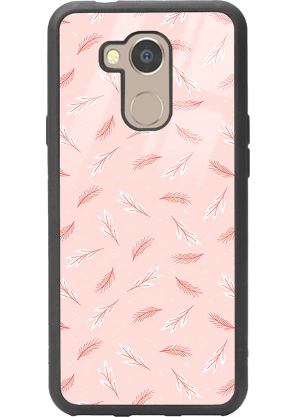 General Mobile Gm 8 Pudra Yapraklı Tasarımlı Glossy Telefon Kılıfı