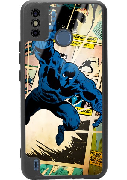 Tecno Spark 6 Go Black Panther Kara Panter Tasarımlı Glossy Telefon Kılıfı