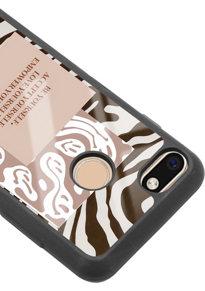 General Mobile Gm 8 Go Emoji Zebra Tasarımlı Glossy Telefon Kılıfı