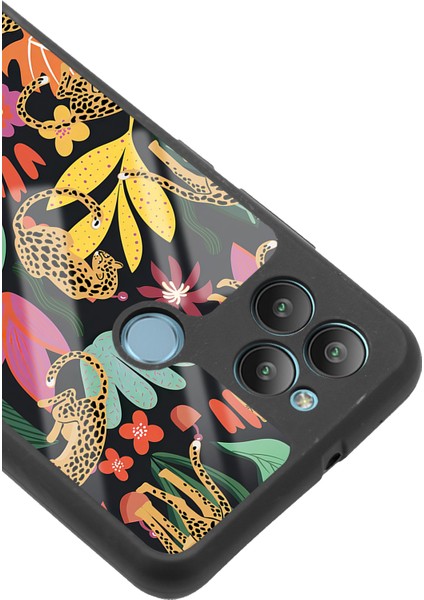 General Mobile Gm 22 Plus Çiçekli Kediler Tasarımlı Glossy Telefon Kılıfı modelleri