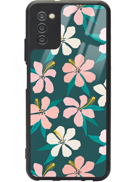 Samsung Galaxy A-03S Leaf Flovers Tasarımlı Glossy Telefon Kılıfı