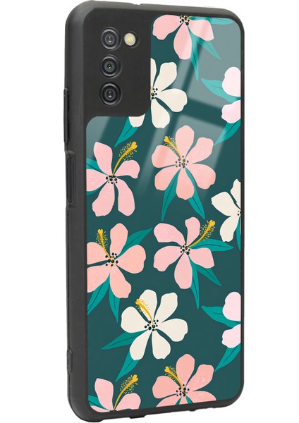 Samsung Galaxy A-03S Leaf Flovers Tasarımlı Glossy Telefon Kılıfı fiyatları