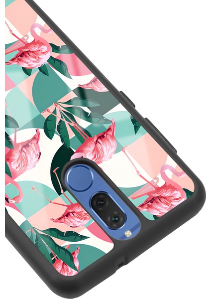 Huawei Mate 10 Lite Retro Flamingo Duvar Kağıdı Tasarımlı Glossy Telefon Kılıfı modelleri