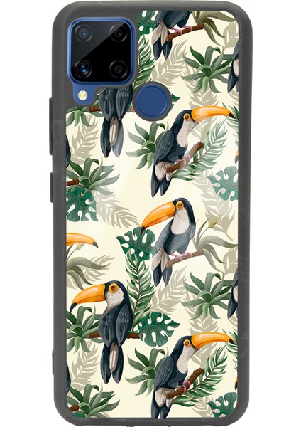 Oppo Realme C15 Tukan Kuşu Tasarımlı Glossy Telefon Kılıfı