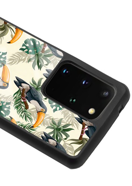 Samsung Galaxy S20 Plus Tukan Kuşu Tasarımlı Glossy Telefon Kılıfı modelleri