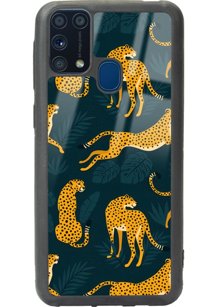 Samsung Galaxy J7 (2016) Leaf Leopar Tasarımlı Glossy Telefon Kılıfı