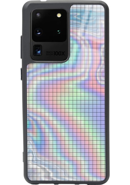 Samsung Galaxy S20 Ultra Neon Dama Tasarımlı Glossy Telefon Kılıfı