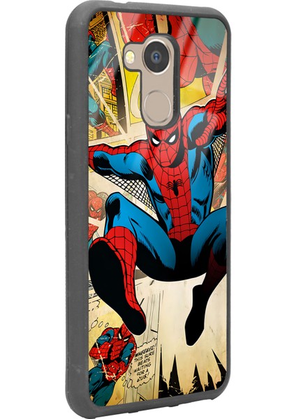 General Mobile Gm 8 Spider-Man Örümcek Adam Tasarımlı Glossy Telefon Kılıfı
