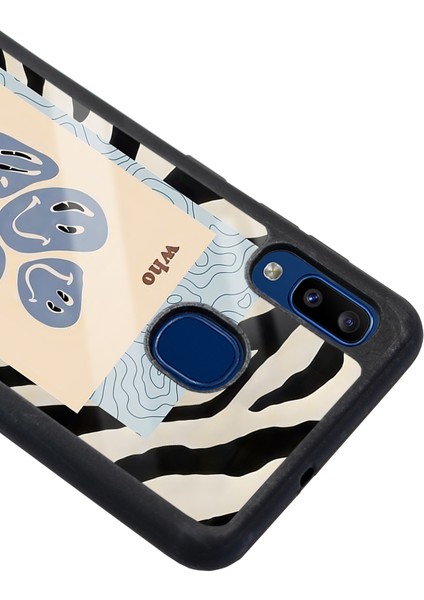 Samsung Galaxy A20 Zebra Emoji Tasarımlı Glossy Telefon Kılıfı modelleri