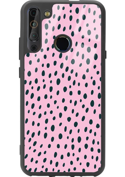 Casper X20 Pembe Benek Tasarımlı Glossy Telefon Kılıfı