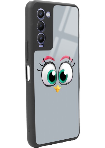 Tecno Camon 18 Grey Angry Birds Tasarımlı Glossy Telefon Kılıfı fiyatları