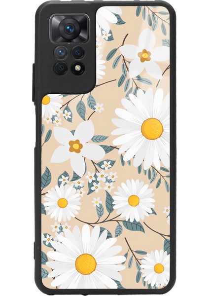 Xiaomi Redmi Note 11 Pro Büyük Papatya Tasarımlı Glossy Telefon Kılıfı