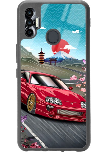 Tecno Spark 7 Pro Supra Tasarımlı Glossy Telefon Kılıfı