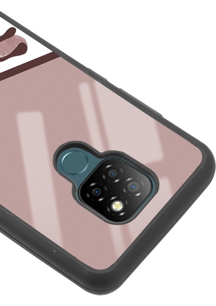 General Mobile Gm 20 Kahve Leopar Tasarımlı Glossy Telefon Kılıfı