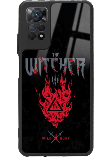 Xiaomi Redmi Note 11 Pro Witcher 3 Fire Tasarımlı Glossy Telefon Kılıfı