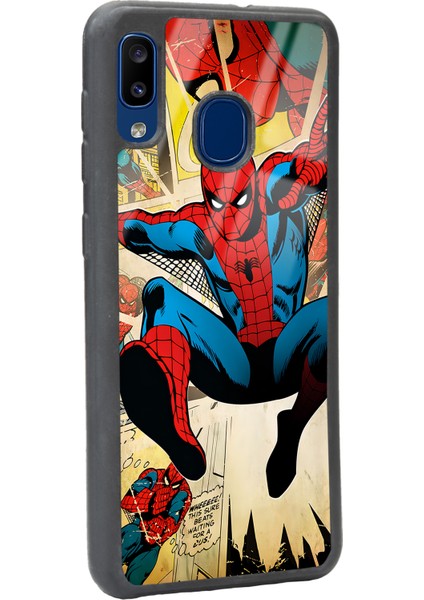 Samsung Galaxy A20 Spider-Man Örümcek Adam Tasarımlı Glossy Telefon Kılıfı fiyatları