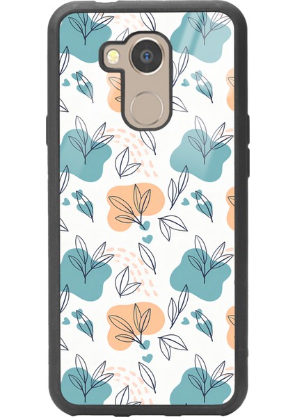 General Mobile Gm 8 Minik Yapraklar Tasarımlı Glossy Telefon Kılıfı