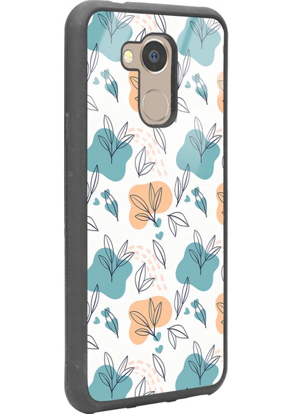 General Mobile Gm 8 Minik Yapraklar Tasarımlı Glossy Telefon Kılıfı