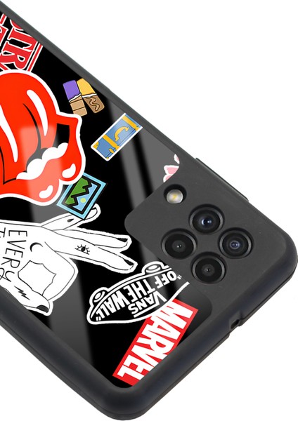 Samsung Galaxy A-22 Sticker Tasarımlı Glossy Telefon Kılıfı modelleri