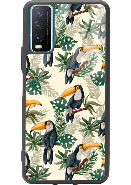 Vivo Y20 Tukan Kuşu Tasarımlı Glossy Telefon Kılıfı