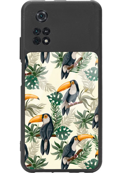 Poco M4 Pro Tukan Kuşu Tasarımlı Glossy Telefon Kılıfı