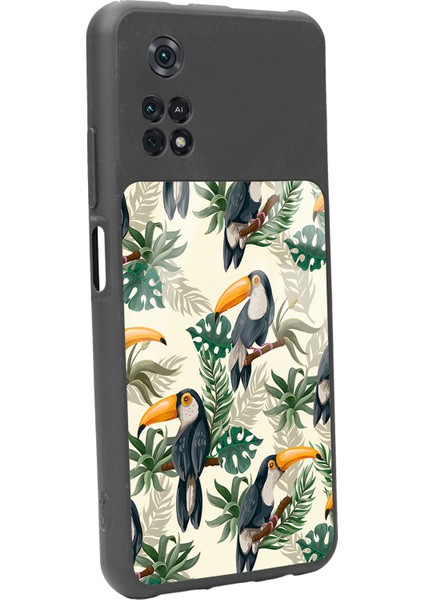 Poco M4 Pro Tukan Kuşu Tasarımlı Glossy Telefon Kılıfı