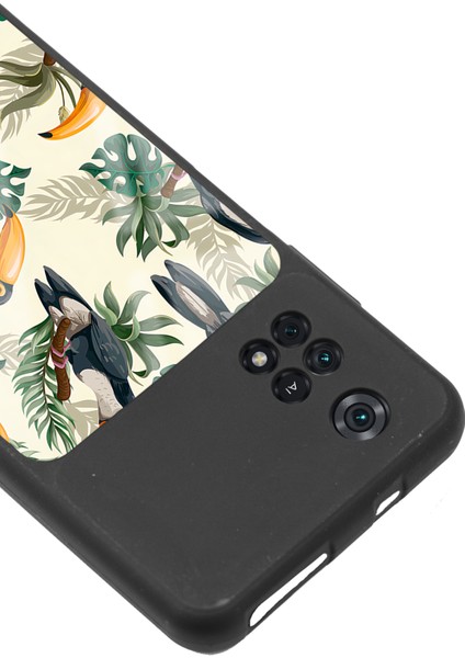 Poco M4 Pro Tukan Kuşu Tasarımlı Glossy Telefon Kılıfı