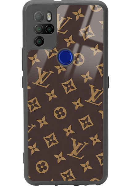 Omix X500 Kahverengi Lv Tasarımlı Glossy Telefon Kılıfı