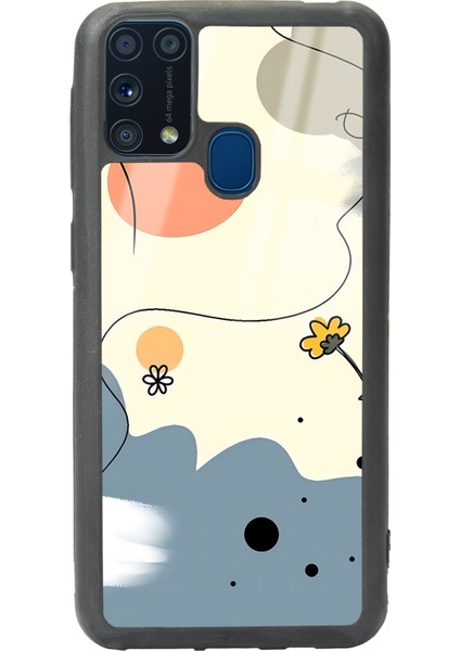 Samsung Galaxy M-31 Nude Papatya Tasarımlı Glossy Telefon Kılıfı