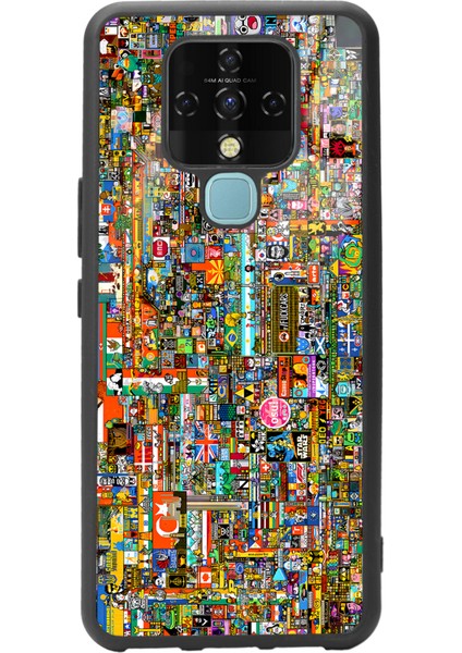 Tecno Camon 16 R/place Hatıra Tasarımlı Glossy Telefon Kılıfı