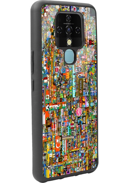 Tecno Camon 16 R/place Hatıra Tasarımlı Glossy Telefon Kılıfı fiyatları