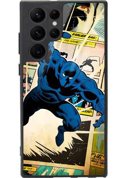 Samsung Galaxy S22 Ultra Black Panther Kara Panter Tasarımlı Glossy Telefon Kılıfı