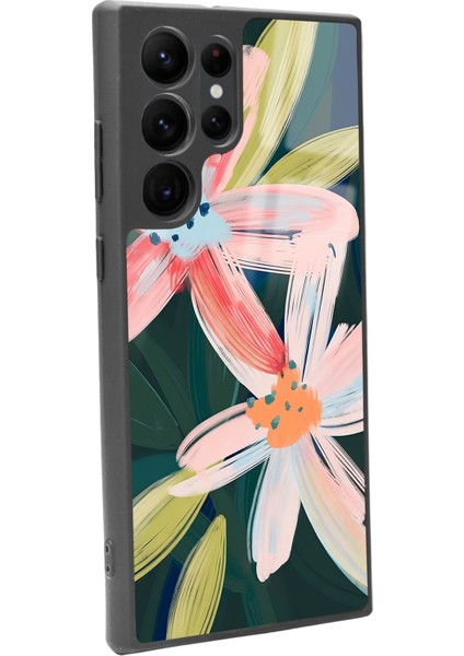 Samsung Galaxy S22 Ultra Suluboya Çiçek Tasarımlı Glossy Telefon Kılıfı fiyatları