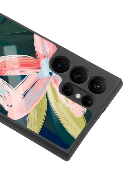 Samsung Galaxy S22 Ultra Suluboya Çiçek Tasarımlı Glossy Telefon Kılıfı modelleri