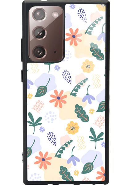 Samsung Galaxy Note 20 Ultra Minik Çiçekler Tasarımlı Glossy Telefon Kılıfı