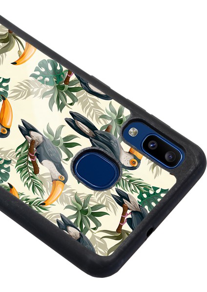 Samsung Galaxy A20 Tukan Kuşu Tasarımlı Glossy Telefon Kılıfı