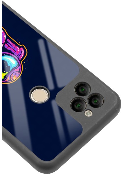General Mobile Gm 22 Neon Astronot Tasarımlı Glossy Telefon Kılıfı modelleri