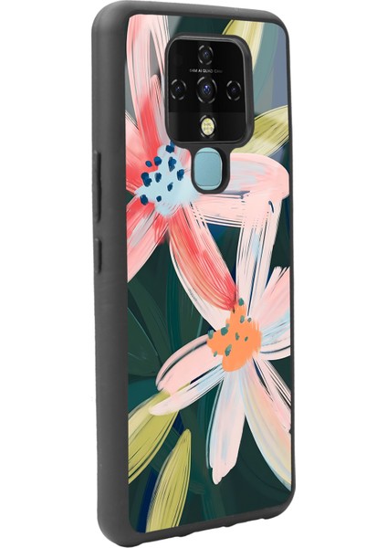 Tecno Camon 16 Suluboya Çiçek Tasarımlı Glossy Telefon Kılıfı fiyatları