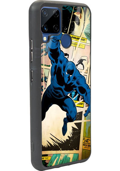 Oppo Realme C15 Black Panther Kara Panter Tasarımlı Glossy Telefon Kılıfı fiyatları
