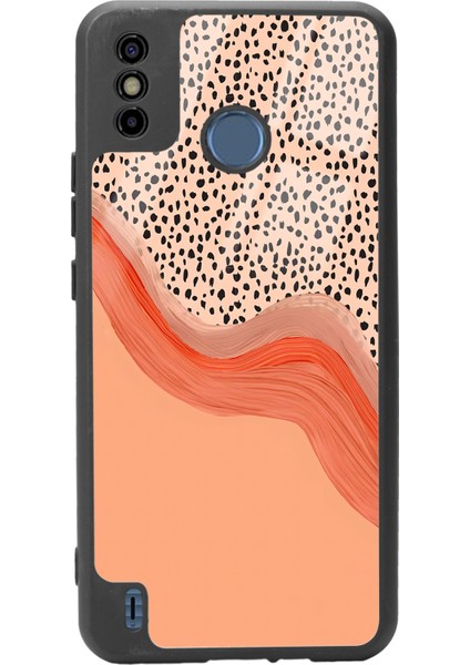 Tecno Spark 6 Go Nude Benekli Tasarımlı Glossy Telefon Kılıfı