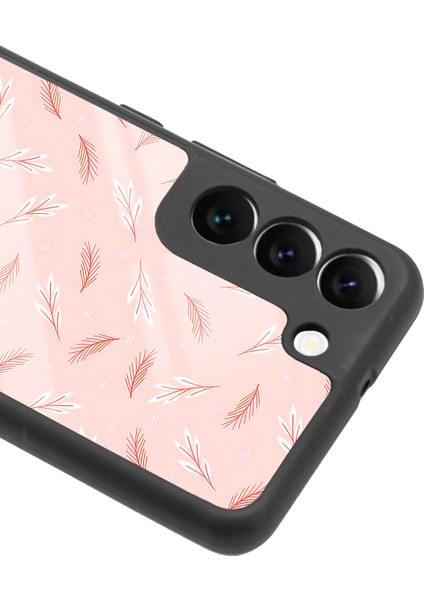 Samsung Galaxy S22 Pudra Yapraklı Tasarımlı Glossy Telefon Kılıfı modelleri