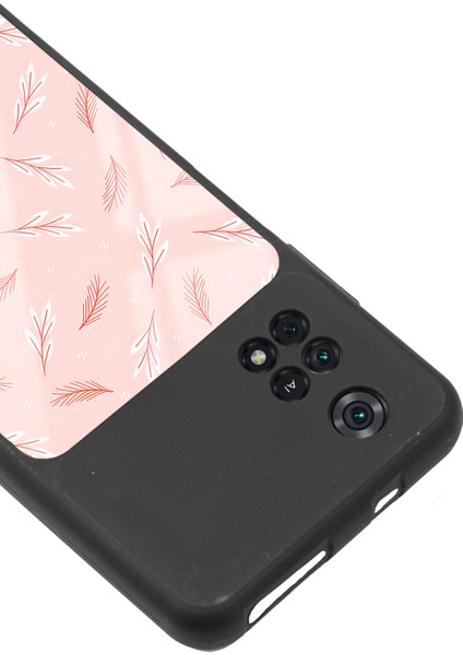 Poco M4 Pro Pudra Yapraklı Tasarımlı Glossy Telefon Kılıfı modelleri