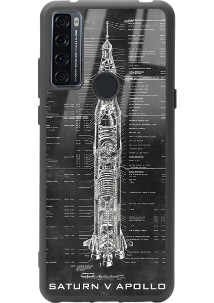 Tcl 20 Se Apollo Plan Tasarımlı Glossy Telefon Kılıfı