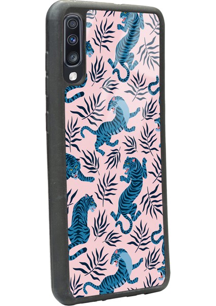 Xiaomi Redmi 8A Mavi Kaplan Tasarımlı Glossy Telefon Kılıfı