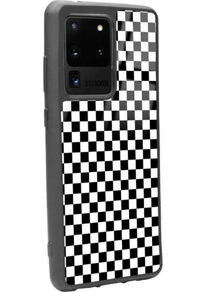 Samsung Galaxy S20 Ultra Damalı Tasarımlı Glossy Telefon Kılıfı fiyatları