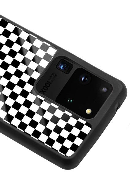 Samsung Galaxy S20 Ultra Damalı Tasarımlı Glossy Telefon Kılıfı modelleri